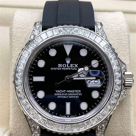 rolex yacht master ii diamond bezel